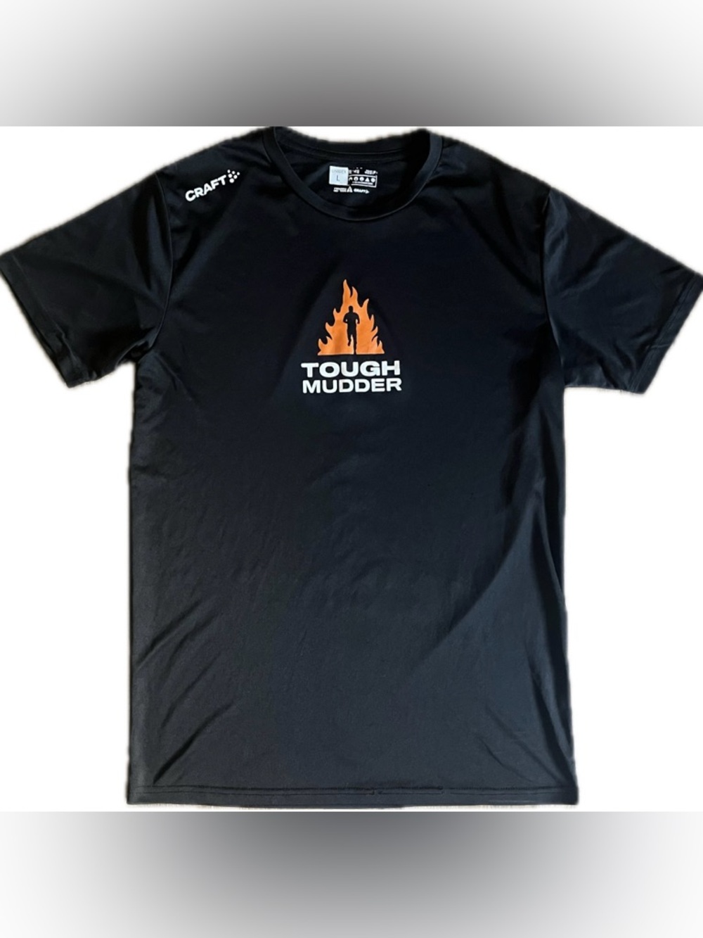 Tough Mudder-Craft Activewear Black Tee.Unisex size Large. Excellent condition.